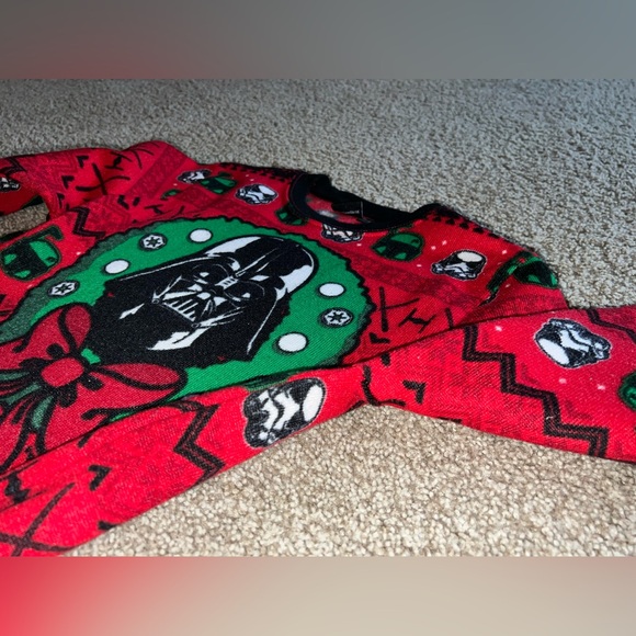 Star Wars Vader “Ugly” Christmas Sweater - Kids Medium - Picture 2 of 6